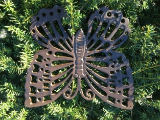 Vlinder - gietijzer - wanddeco